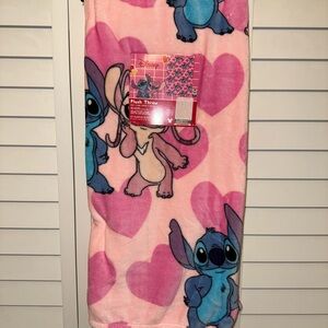 Disney Stitch Valentines Blanket